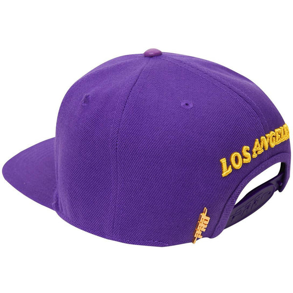 LOS ANGELES LAKERS WORDMARK AND LOGO SNAPBACK HAT