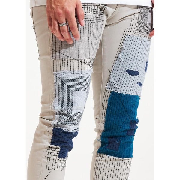 EMBELLISH ARTHUR PATCHWORK DENIM