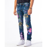 SUGARHILL ANNIHILATION JEANS (PURPLE PAINT)