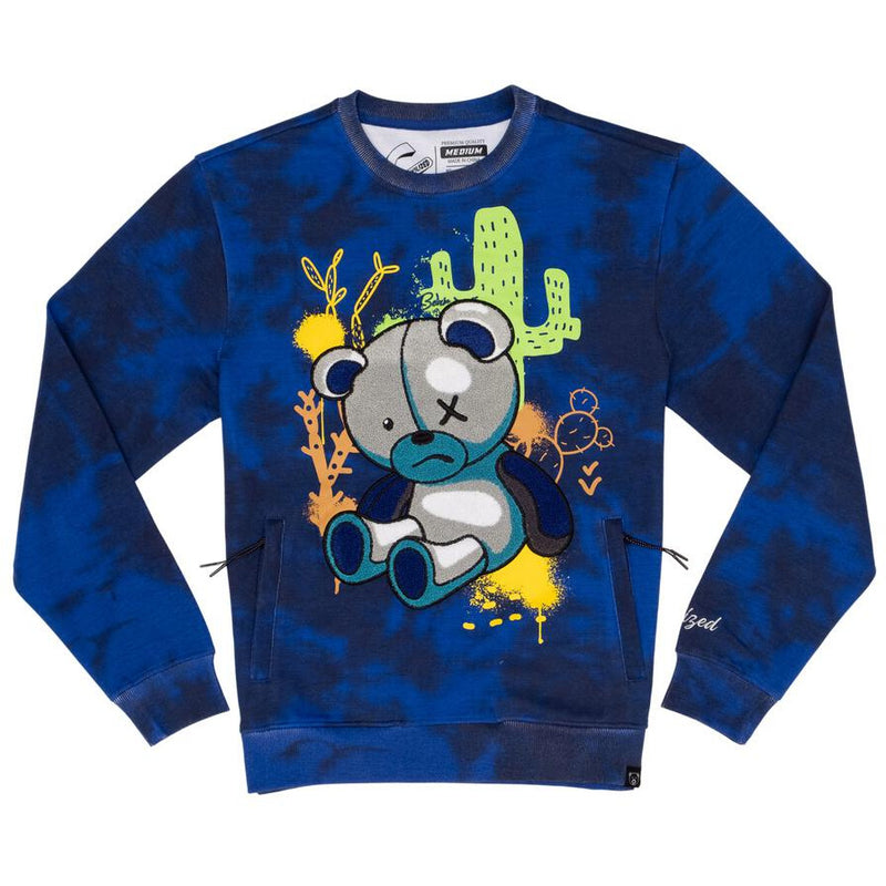 CIVILIZED BEAR CREWNECK-BLUE