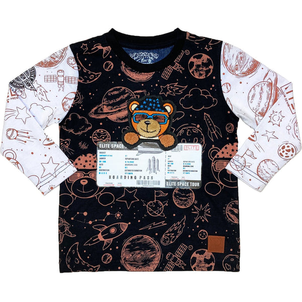 ELITE Mocha Long Sleeve Kids Tee