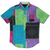 Melvin | Men's Bandana Print Poplin Shirt