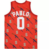 PABLO ESCOBAR #0 BASKETBALL JERSEY