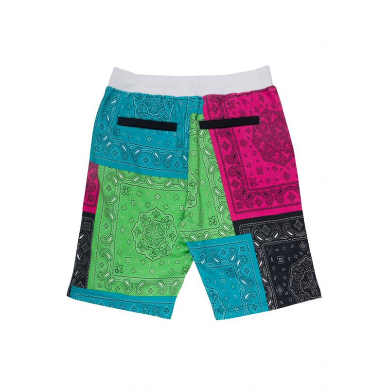 Simon |Big Men's Color Block French Terry Short