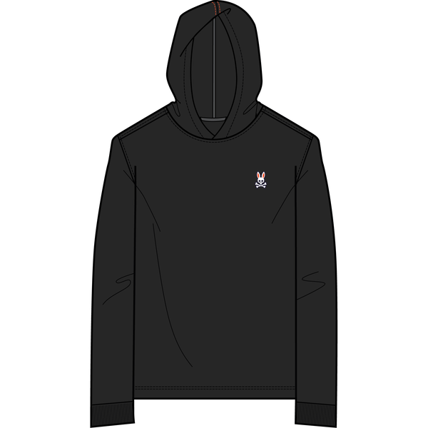 mens washington pullover hoodie-001 black