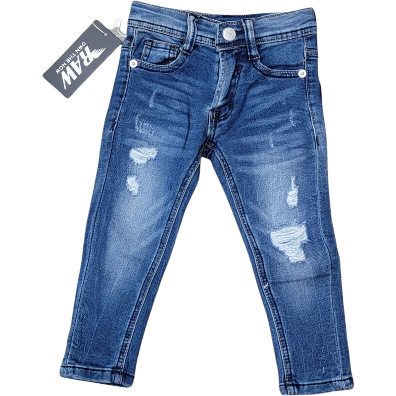 KIDS RAW BLUE JEANS