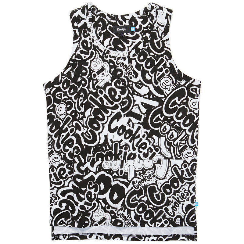 Stack It Up Tank Top (Black/White)
